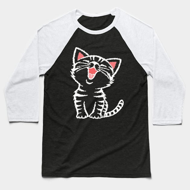 American Shorthair Happy Baseball T-Shirt by RiseInspired